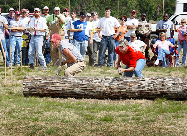 Log rolling at Forestry Conclave