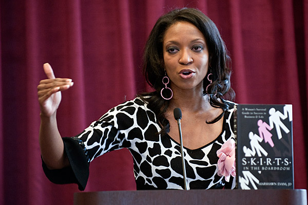 Marshawn Evans speaks at the 2010 Diversity Conference