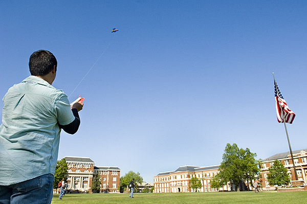 Kite Flying on Drill Field