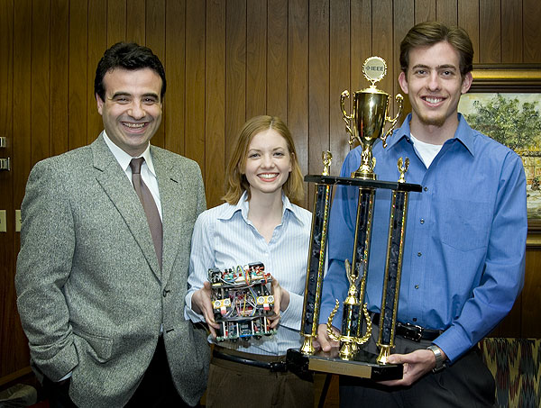 ECE students win robot competition