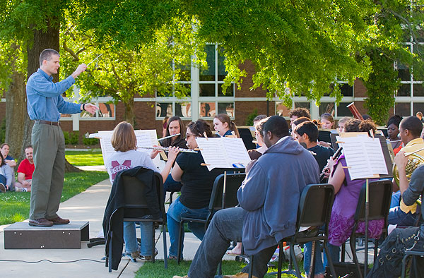 MSU Band play concert on Drill Field