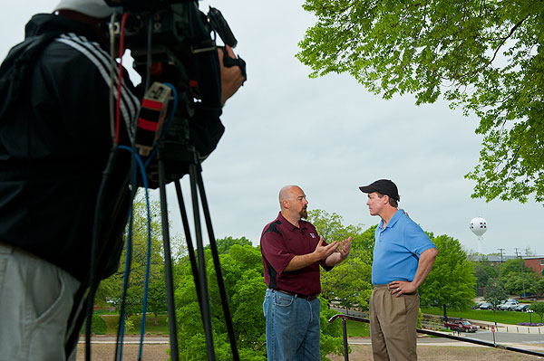 Weather Channel visits campus