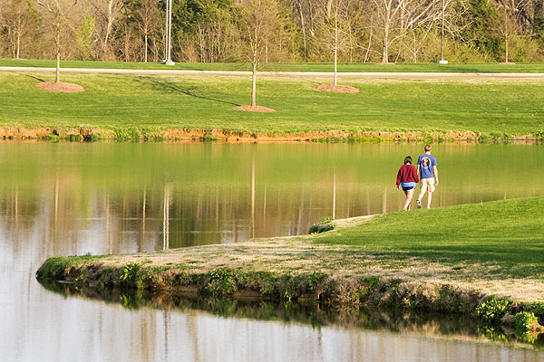 Walking by Chadwick Lake