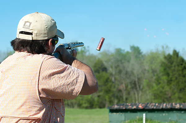 Students trap shooting