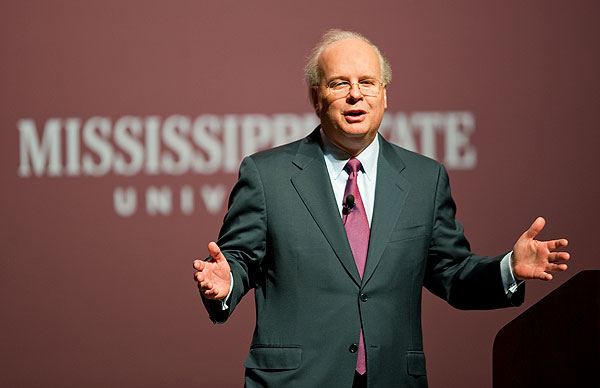 Karl Rove speaks at Lee Hall