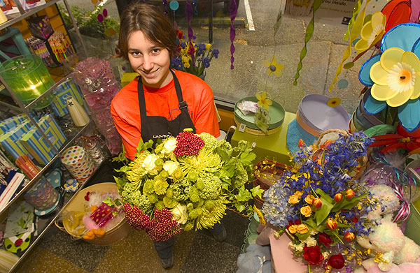 University Florist--Spring flower display