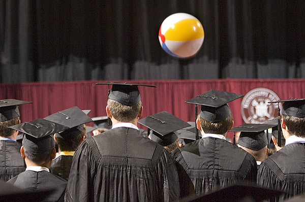 Spring Graduation--Moment of Levity