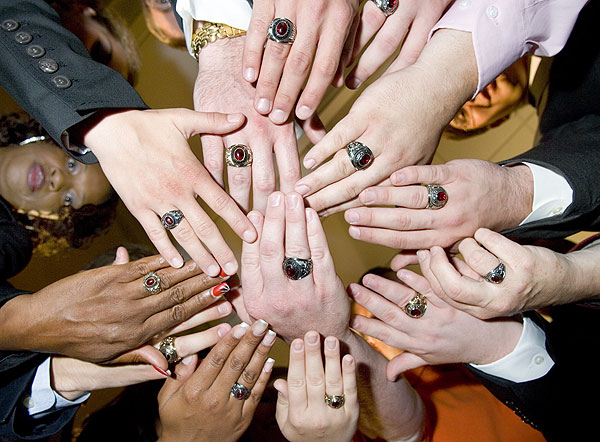 Class ring ceremony