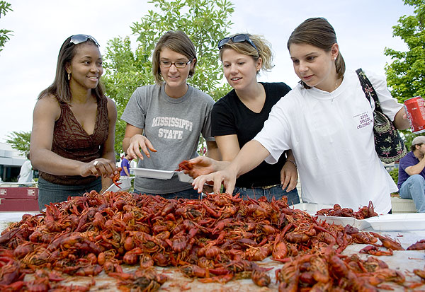 Senior recognition crawfish party at HHC