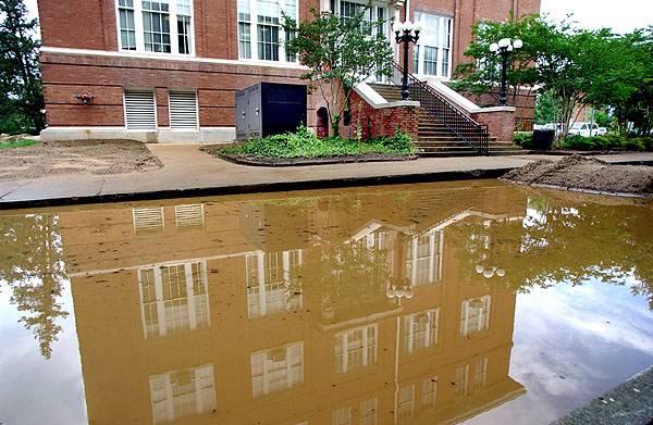 Lee Hall reflection in water