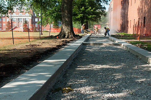 Sidewalk Construction Near McCool