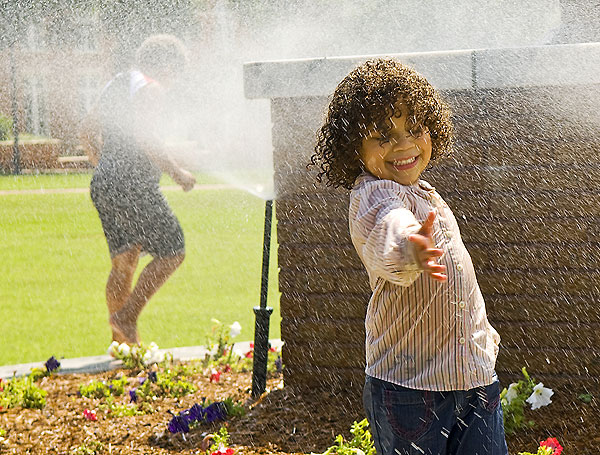 Water fun on the drill field