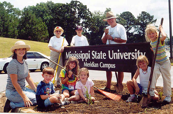 College For Kids gardening class