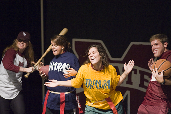 2009 Orientation Leaders perform their skit