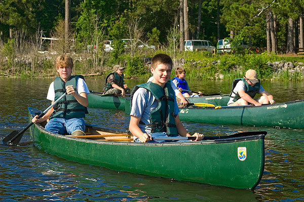 Natural Resources Summer Camp canoeing