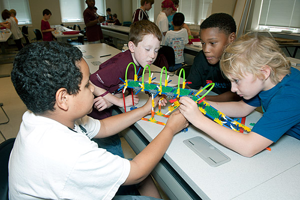 Engineering camp builds bridges