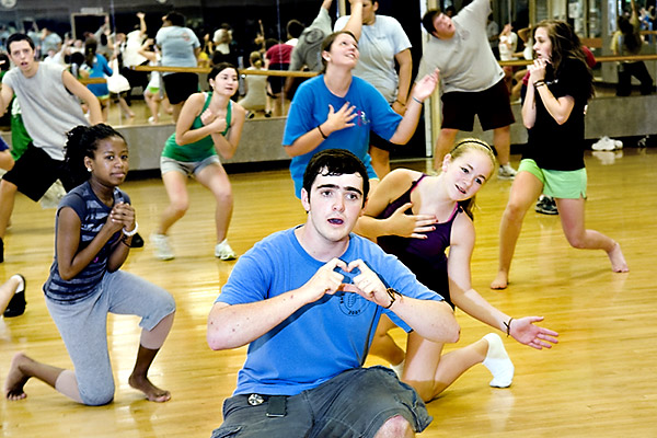 Summer Scholars dance rehearsal