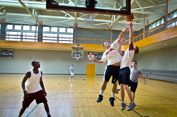 Students Play Basketball