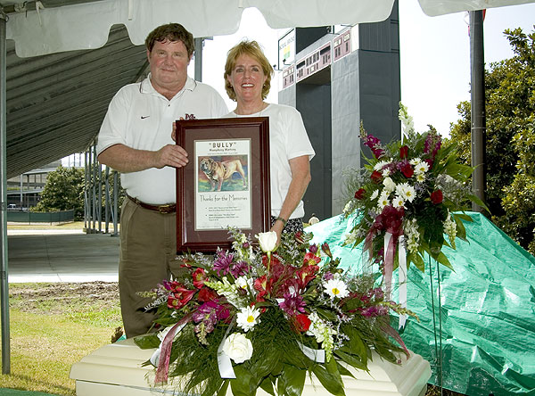 Bully (Humphrey) burial ceremony at Scott Field