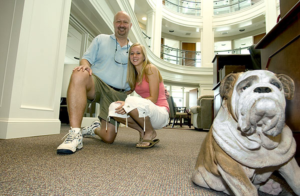 Prospective student visits Admissions