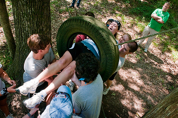 Veterinary students at Camp Seminole&amp;amp;amp;#039;s COPE course