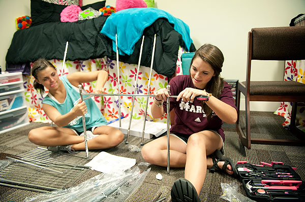 Move in day at South Hall