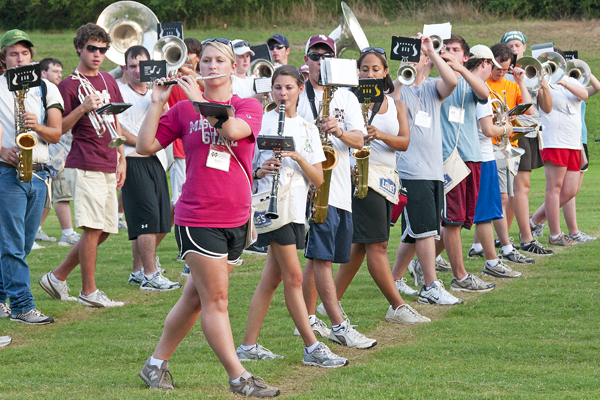 Famous Maroon Band practice