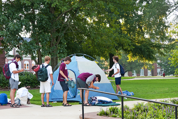 Students Camping for Tickets