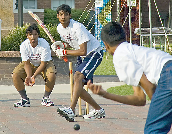 Cricket Club playing on Drill Field