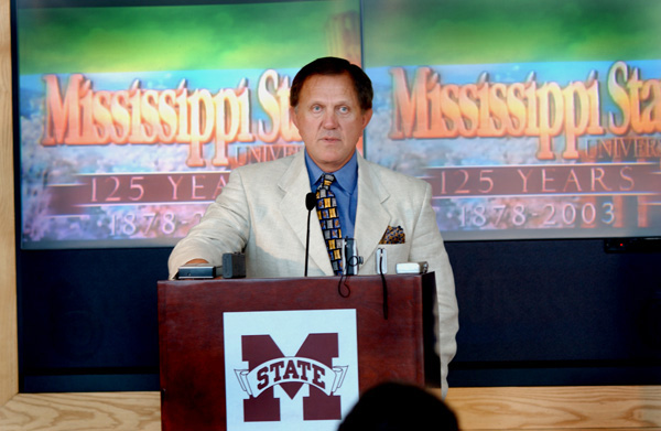 Coach Jackie Sherrill addresses media on first day