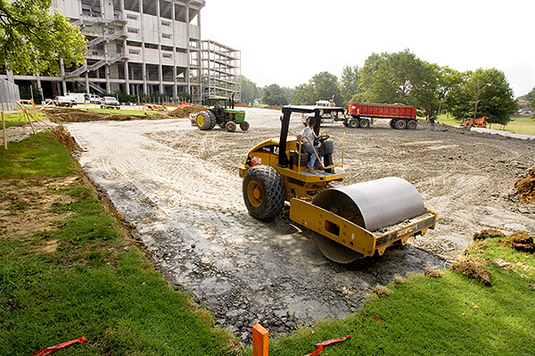 Welcome Center construction underway