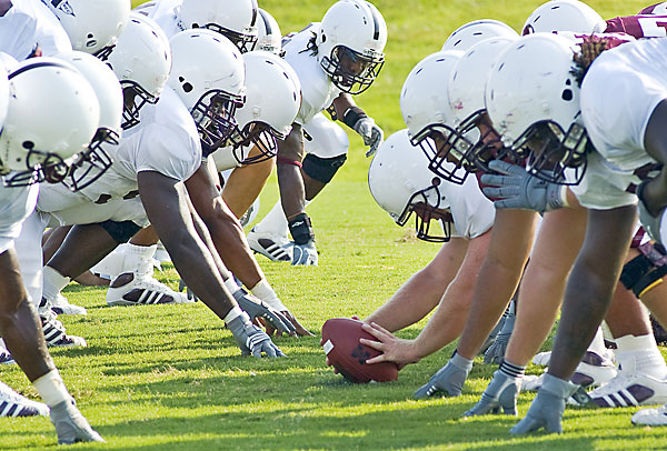 MSU offense and defense face off