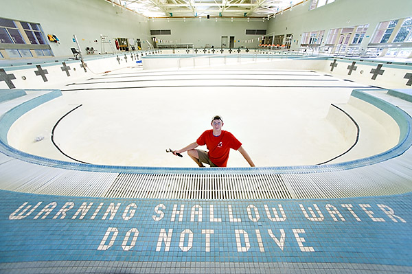 Sanderson Pool Drained