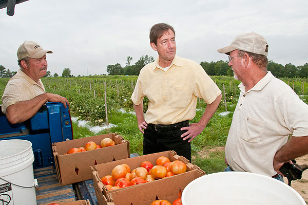 Bohach visits farmers