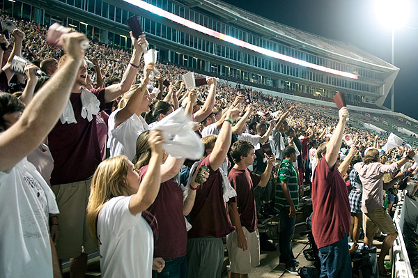 Cowbell yell pep rally