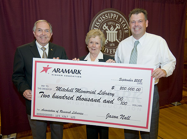 Aramark payment to Library