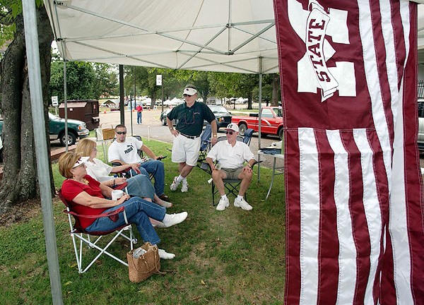 Tailgating before Auburn football game