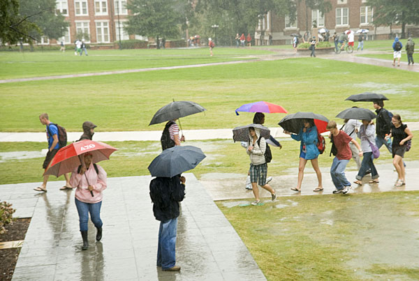 Raining day near the Union