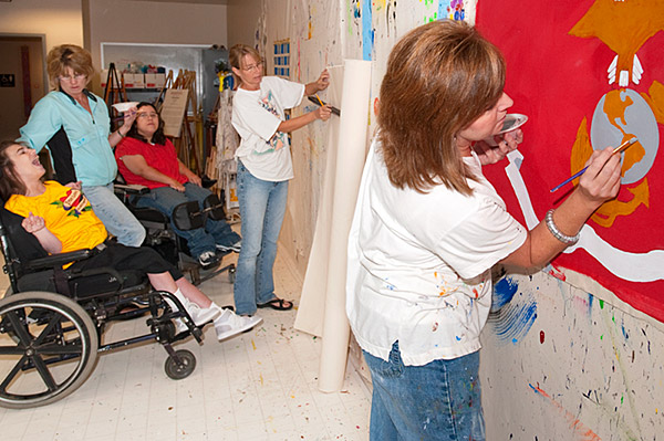 TK Martin students participate in their art class