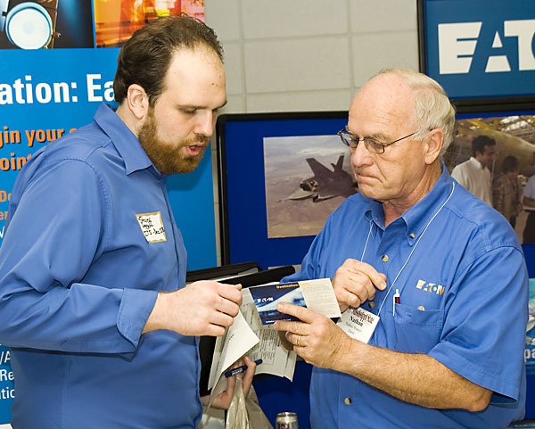 Students at career day