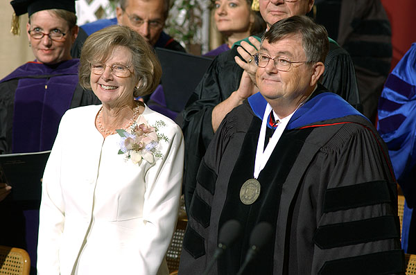 President and Mrs. Lee at investiture