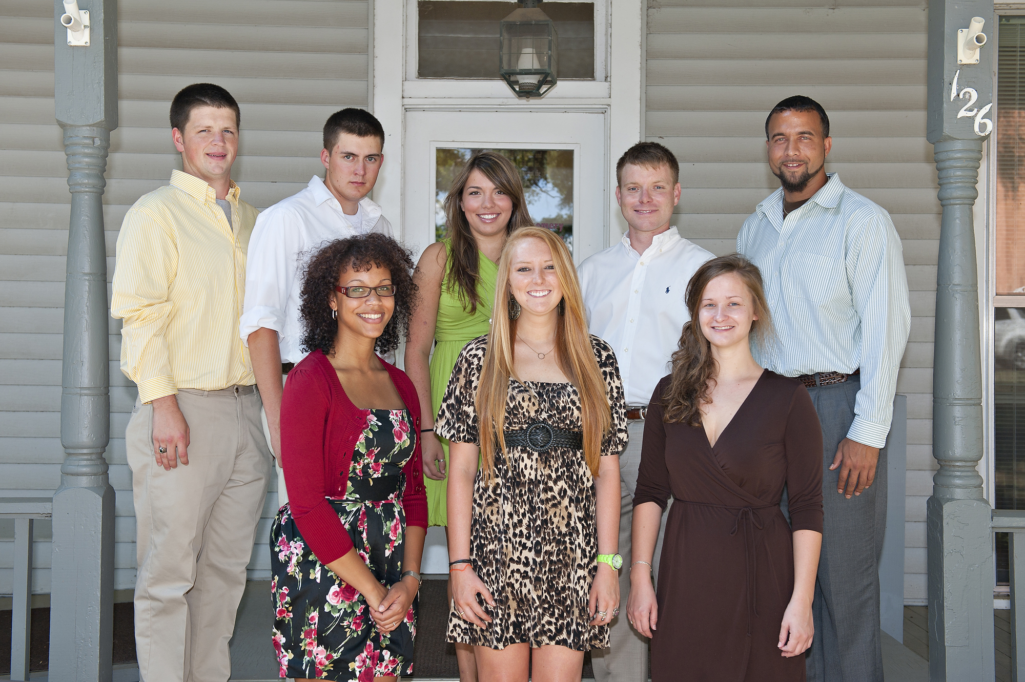 MSU Tillman Scholars for 2010 include (first row, l-r) Janice Cunningham, Samantha Hill and Keeley Tatum. Second row (l-r) are Markus Edwards, Brandon Stuckey, Catherine Turner, James Michael Bryant and Charles Pease. Not pictured is Jordan Lohman. 