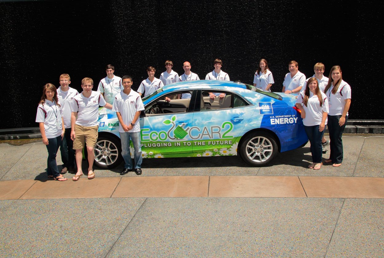 EcoCAR2: Plugging In to the Future has named Mississippi State University the competition's year-one winner. The challenge included 15 universities across North America to reduce the environmental impact of a 2013 Chevrolet Malibu by minimizing the vehicle's fuel consumption and reducing its emissions while retaining the vehicle's performance, safety, and consumer appeal. 