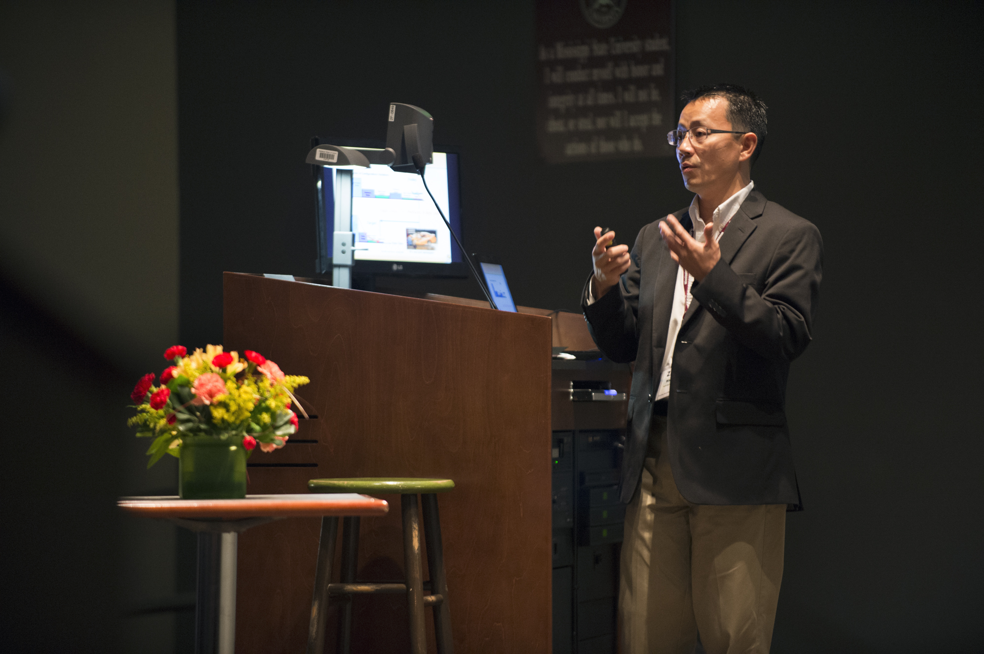 Zhi J. Wang, aerospace engineer from the University of Kansas, presented a paper at Mississippi State University's recent Conference on Differential Equations & Computational Simulations, an interdisciplinary conference for researchers in mathematics, engineering and other scientific fields.