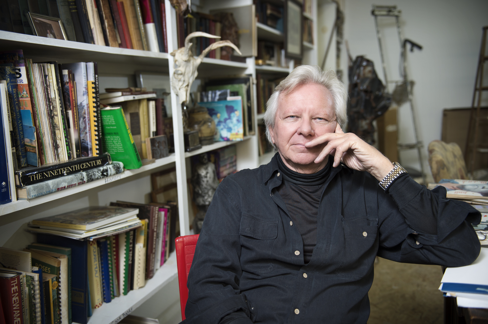 Dunlap in his Mississippi studio.