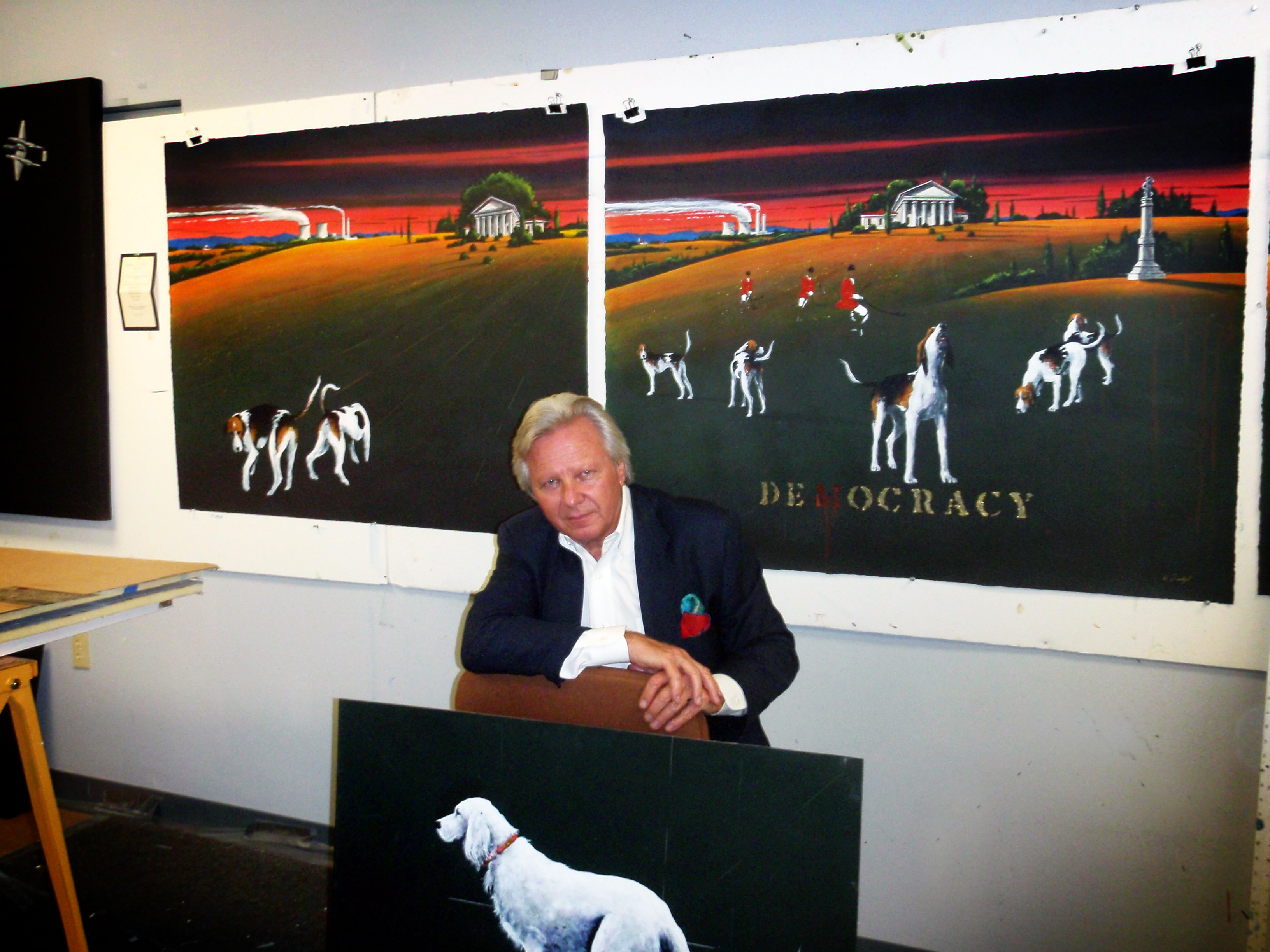 Dunlap in his McLean, Va., studio.