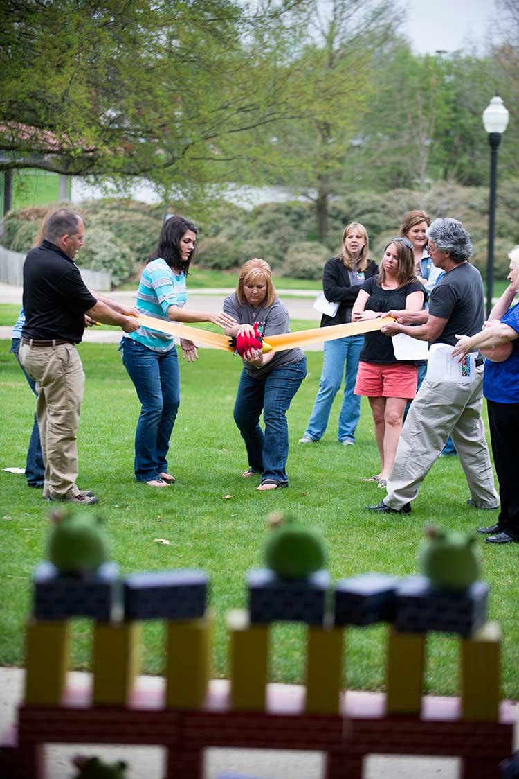 As they have done throughout MSU's ATOMS2XP training program, a group of state teachers worked together to solve science problems during this week's final session. 