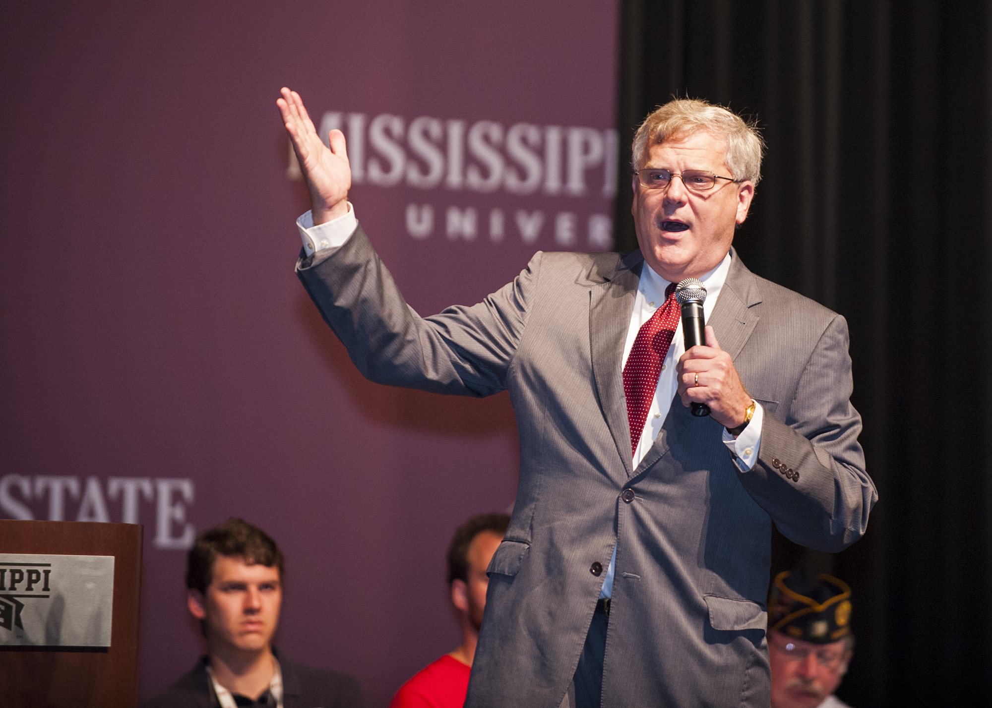 U.S. Rep. Alan Nunnelee spoke to Mississippi American Legion Boys State 2013 program participants at Mississippi State Thursday [May 30].