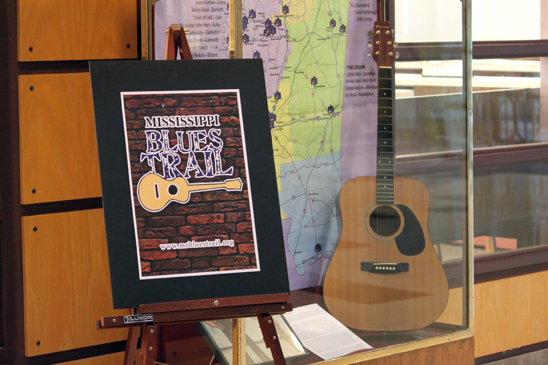 A newly installed exhibit at MSU highlights the musical history of the state and prominent Mississippi blues musicians.