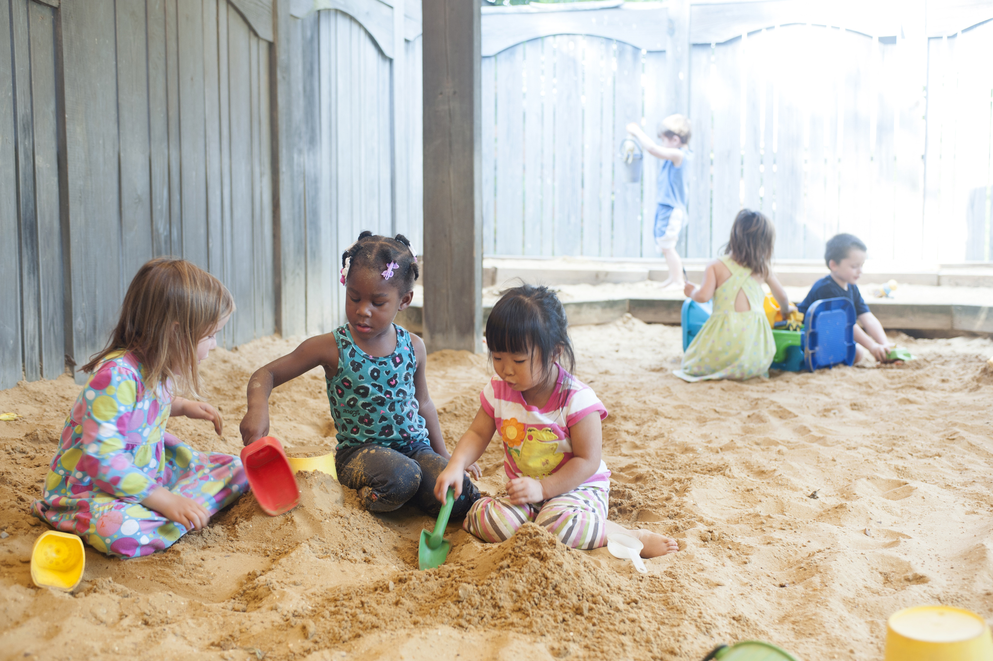 Children at play at MSU's Aiken Village Preschool